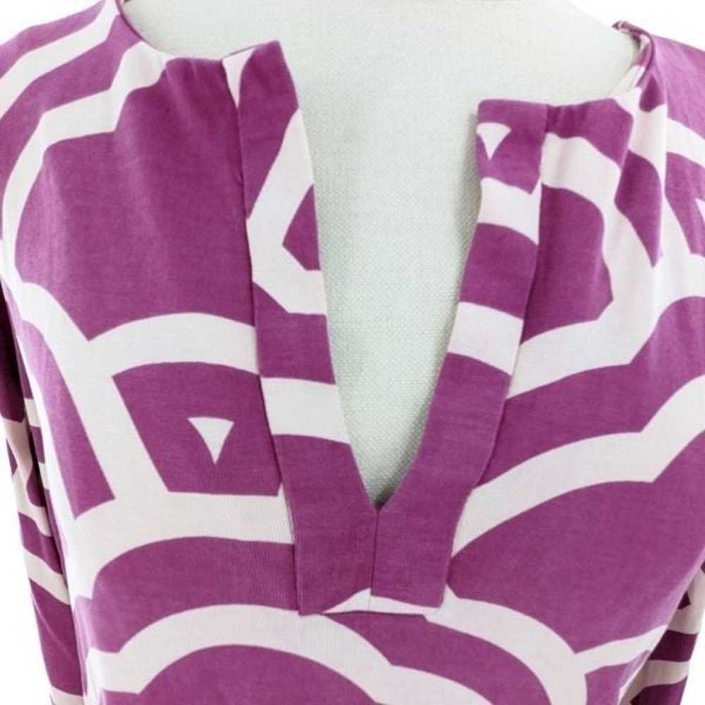 DVF Reina silk purple & white print dress size 12 - image 7