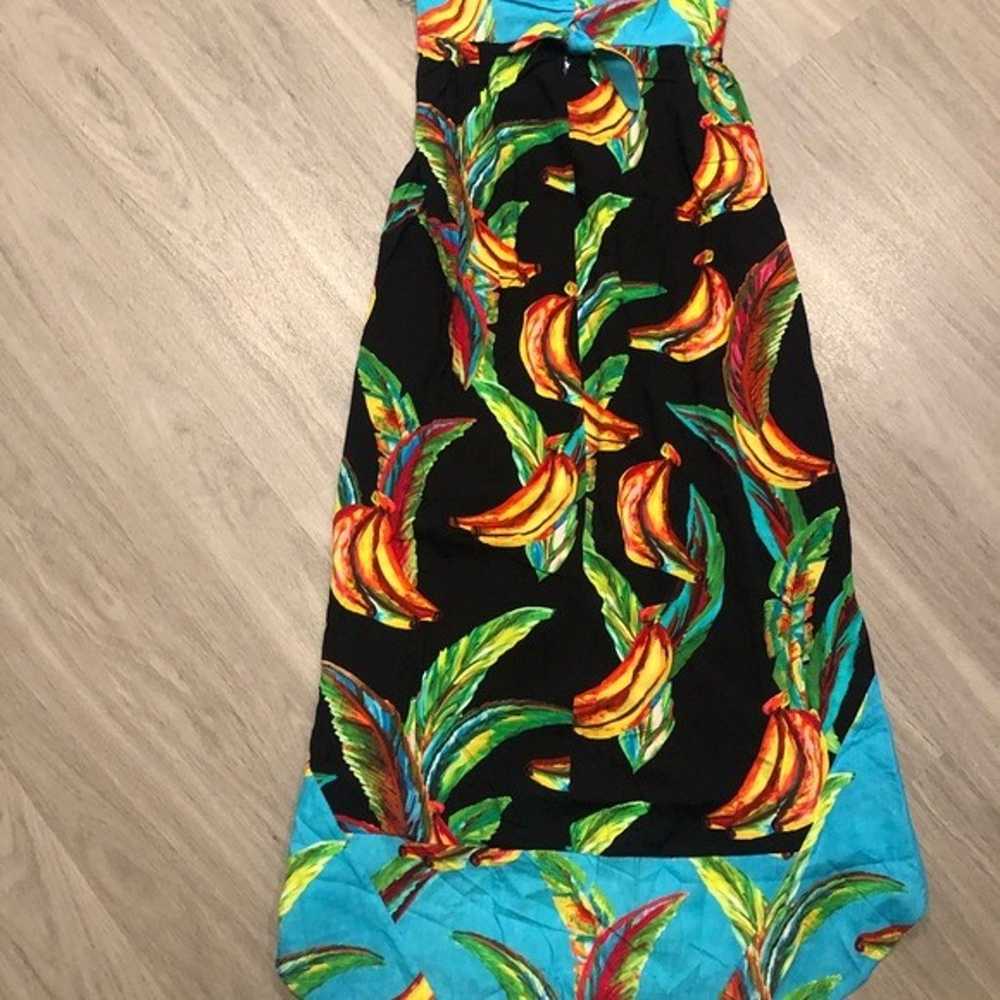 FARM RIO Banana Printed Long Maxi Dress Size: Lar… - image 3