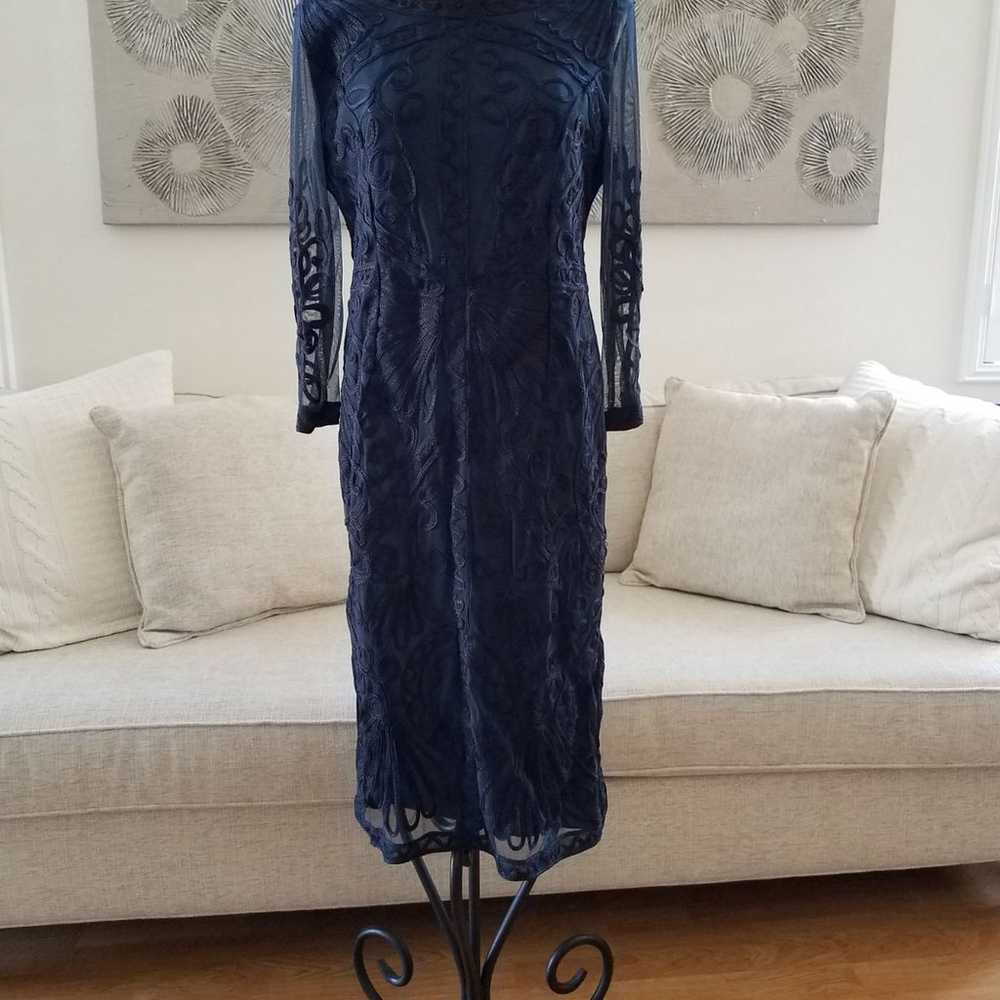 JS Collection Sheer Soutache Dress sz 12 - image 3