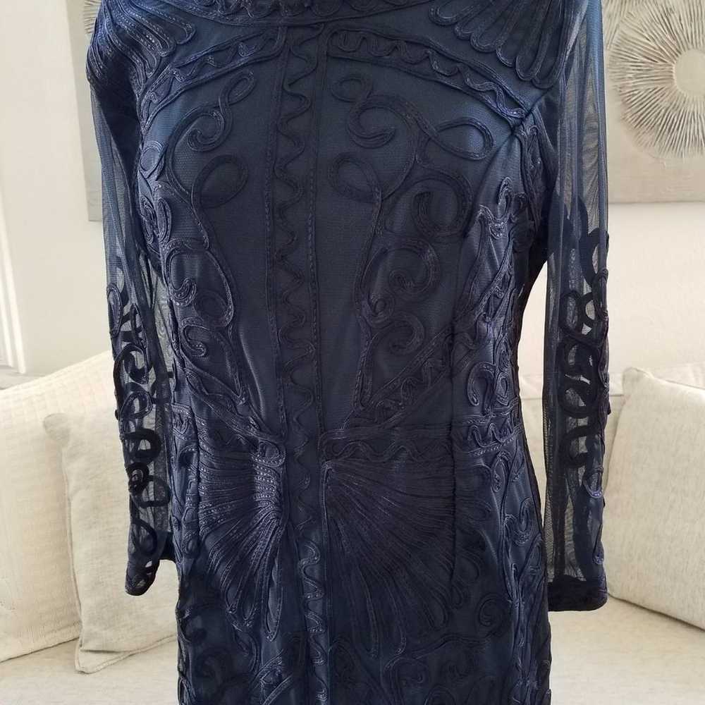 JS Collection Sheer Soutache Dress sz 12 - image 4