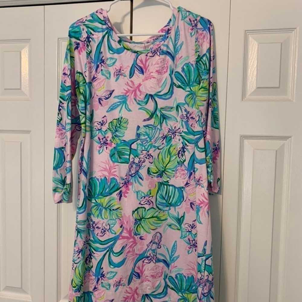 Lilly pulitzer xl linden dress mermaid - image 1