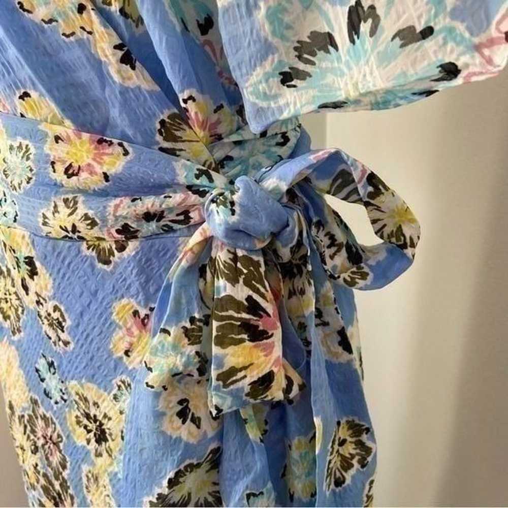 NEW Tanya Taylor Brittany Floral Faux-Wrap Ruffle… - image 10