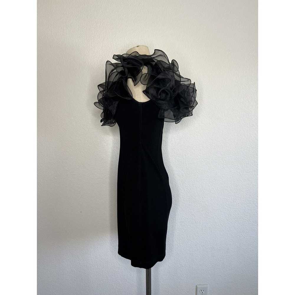 Vintage Lillie Rubin Black Taffeta Off Shoulder S… - image 6