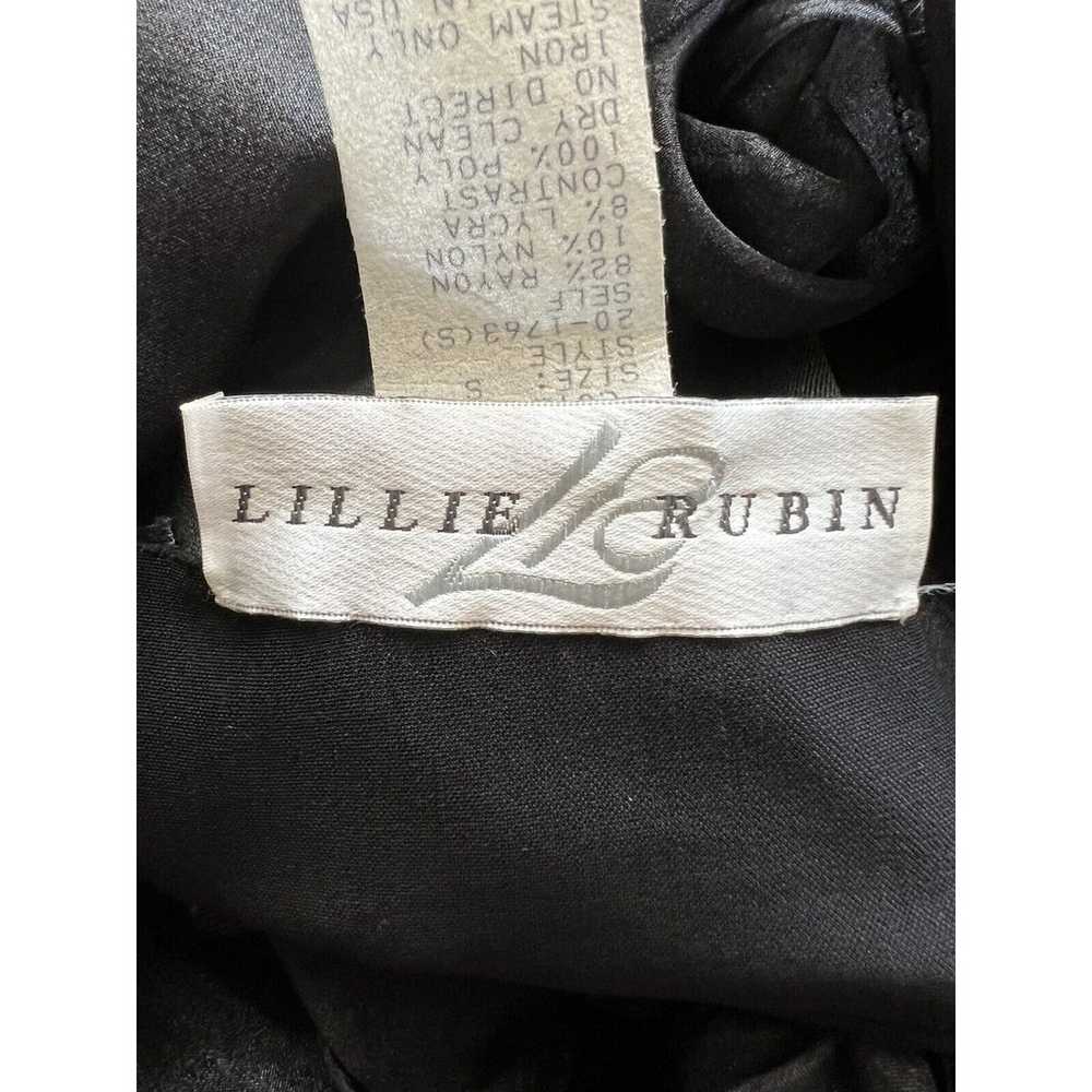 Vintage Lillie Rubin Black Taffeta Off Shoulder S… - image 8