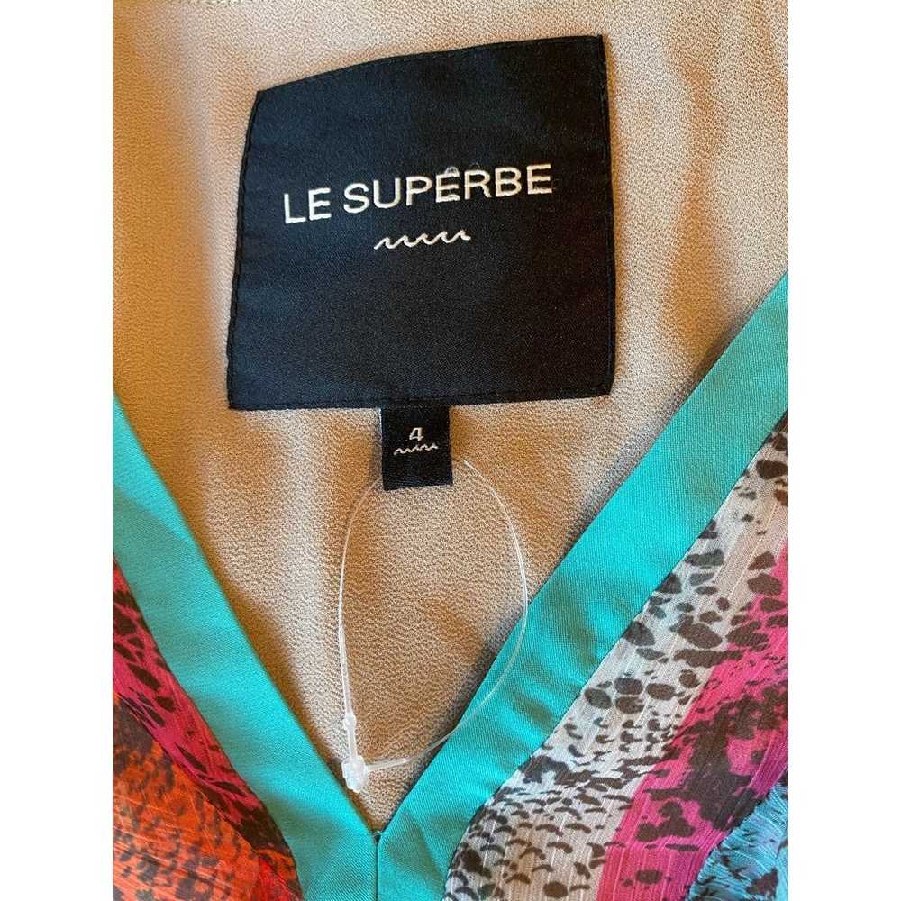 NWOT LE SUPERBE Summer Dress Mini RTL $525 Rainbo… - image 10