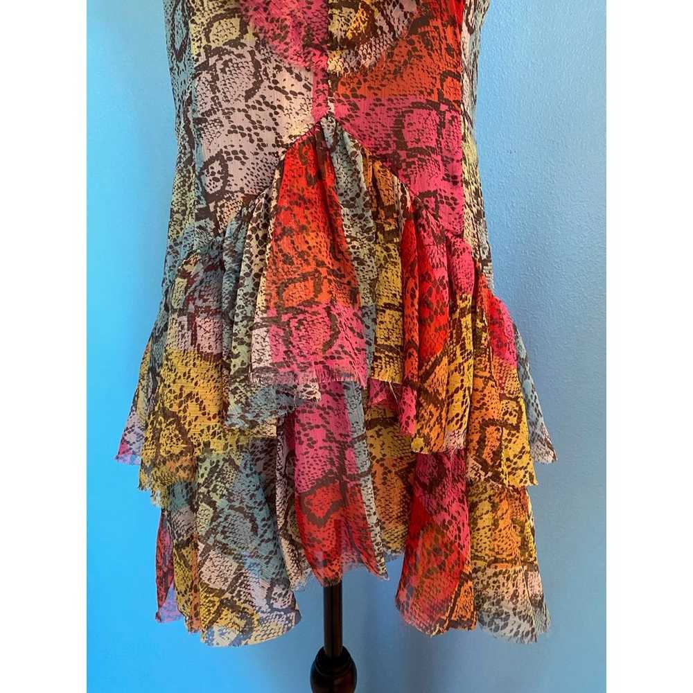 NWOT LE SUPERBE Summer Dress Mini RTL $525 Rainbo… - image 7