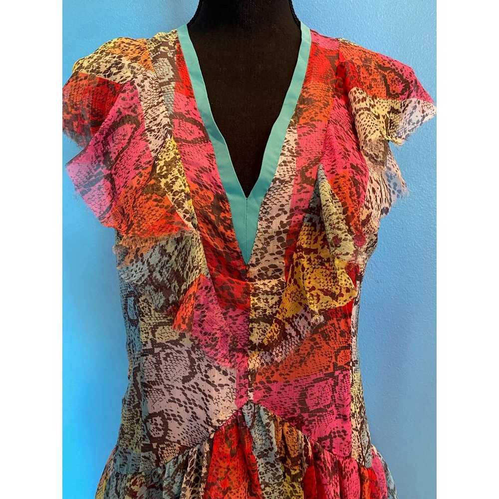 NWOT LE SUPERBE Summer Dress Mini RTL $525 Rainbo… - image 8