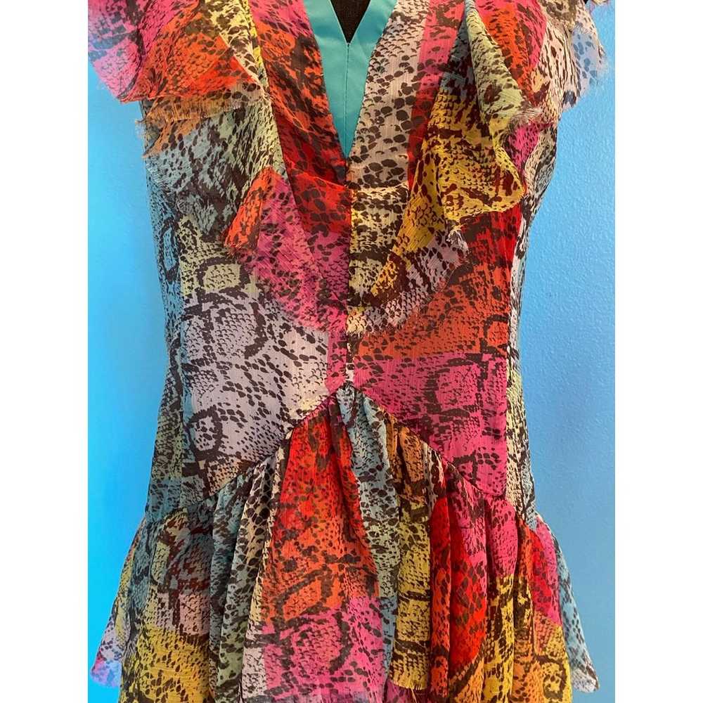 NWOT LE SUPERBE Summer Dress Mini RTL $525 Rainbo… - image 9