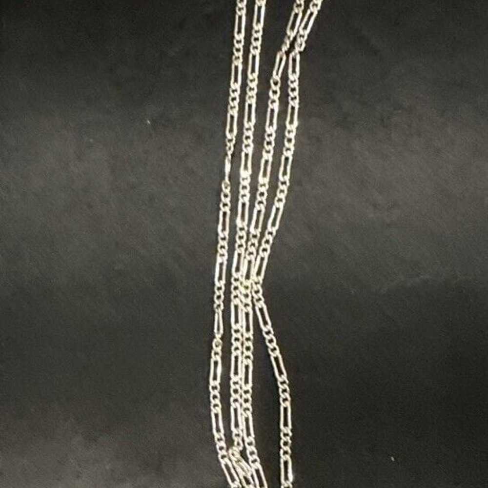 Sterling Silver 40 Inch Figaro Chain - image 3