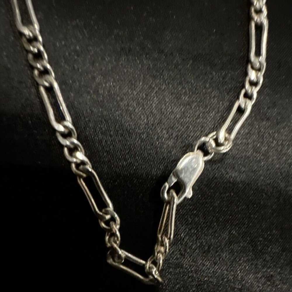 Sterling Silver 40 Inch Figaro Chain - image 4