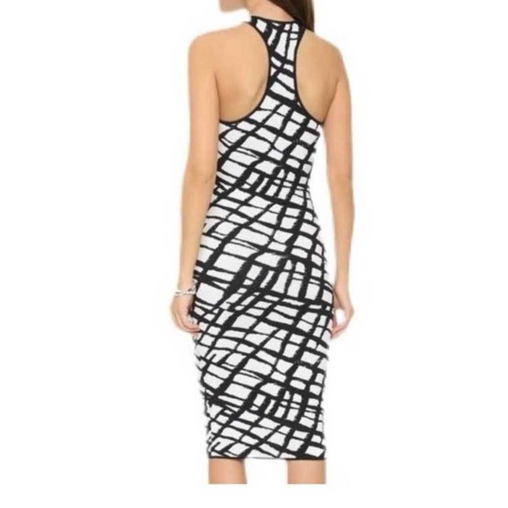 Ronny Kobo Black and White Jacquard Esha Midi Str… - image 9