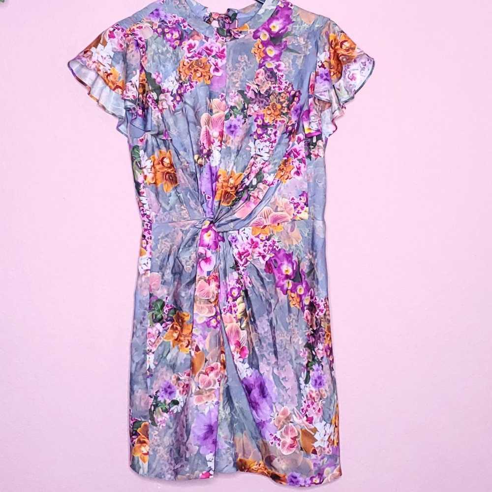 AllSaints Jemille Lucia Dress Peace Pink Floral T… - image 3