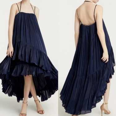 NWOT Cinq A Sept Soliel Pleated MIDI trapeze flar… - image 1