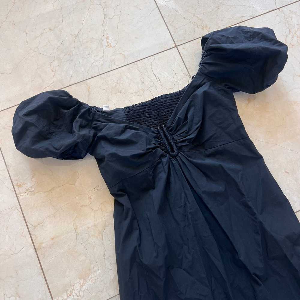 A.L.C. Black Off Shoulder Midi Dress $495 Sz 4 - image 2