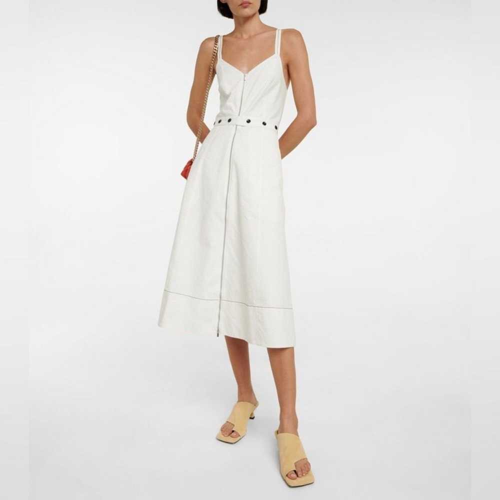 $495 Proenza Schouler Belted Zip Front Cotton Lin… - image 1