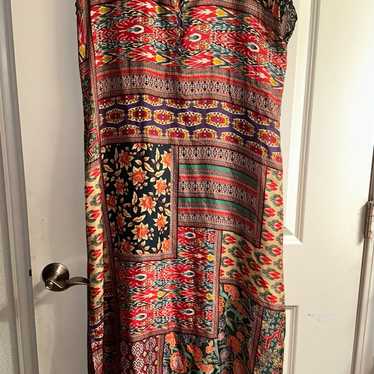 Johnny Was Silk Serrano print popular Dress