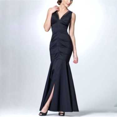 Cachet Embellished Ruched Evening Gown