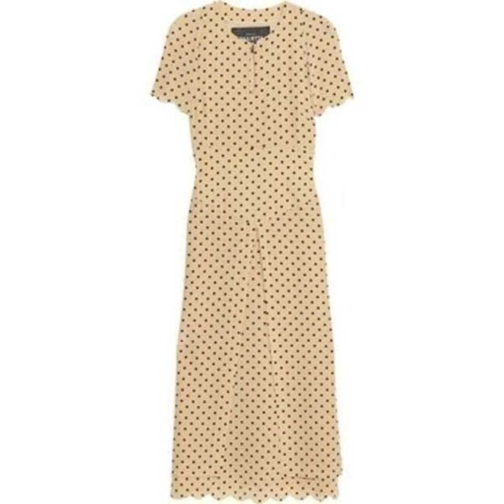 Giulietta New York Tan polka dot short sleeve 100… - image 2