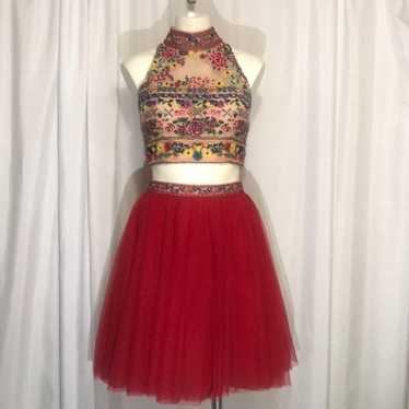 SHERRIE HILL TWO PIECE PROM SKIRT SET SZ 6 - image 1