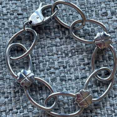 Vintage Moschino four leaf clover bracelet