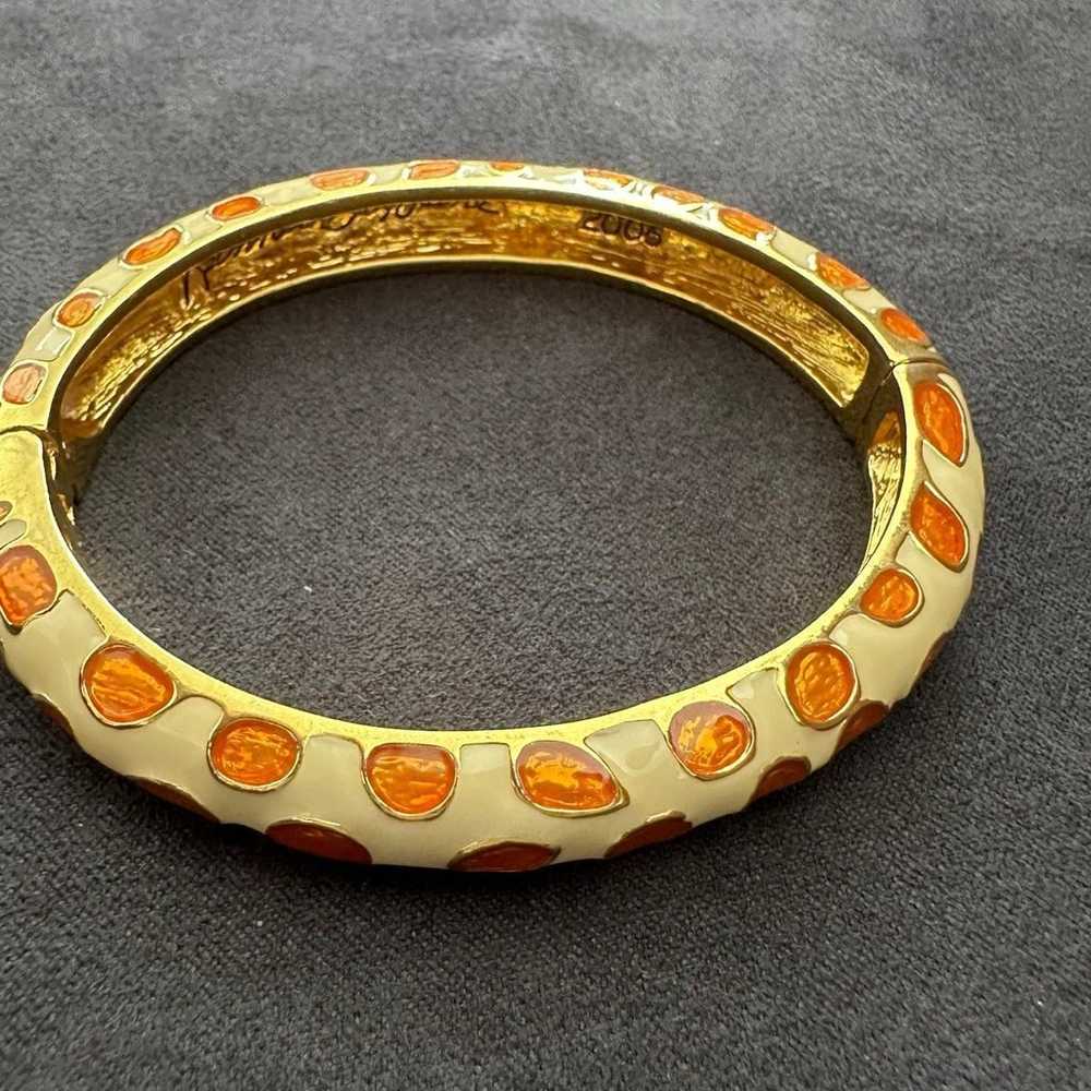 Kenneth Jay Lane Bangle Bracelet Leopard - image 2