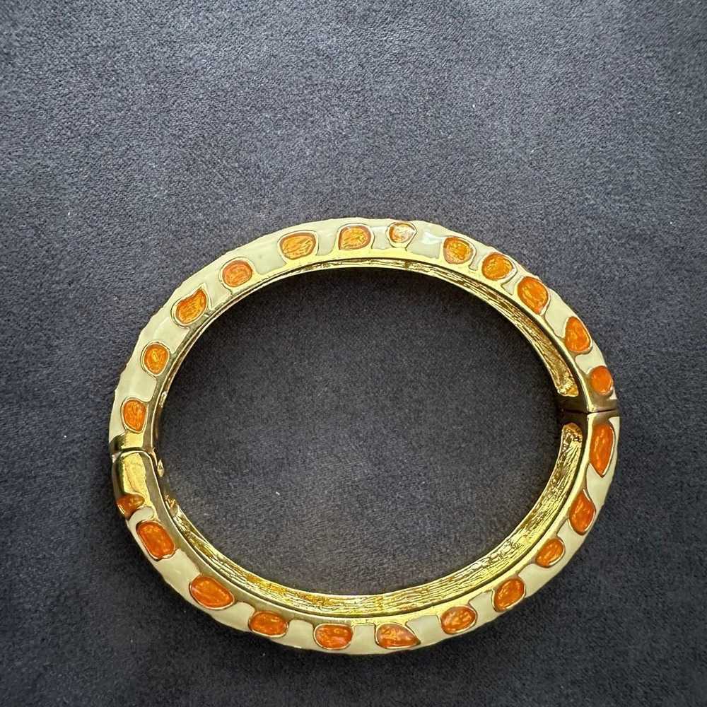 Kenneth Jay Lane Bangle Bracelet Leopard - image 3