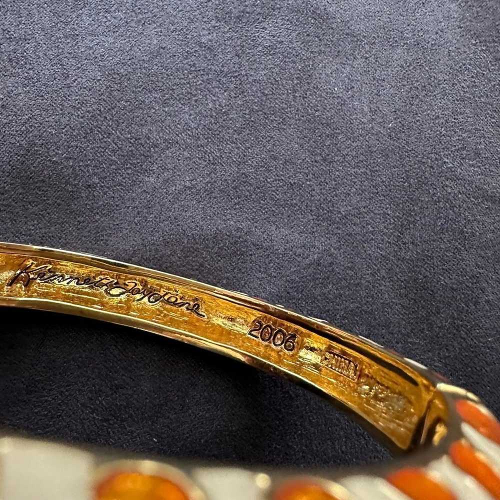 Kenneth Jay Lane Bangle Bracelet Leopard - image 5