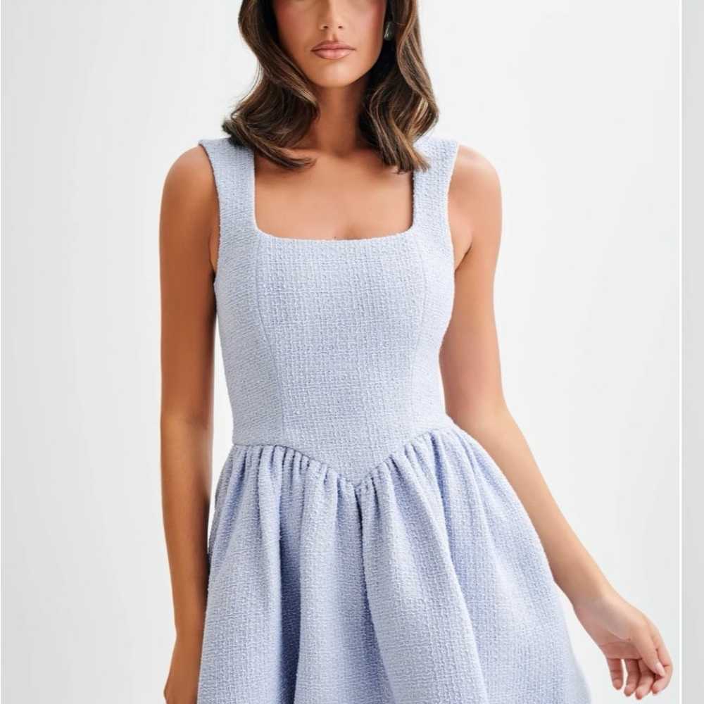 Meshki Sky Blue Bouncle Mini Dress - image 1