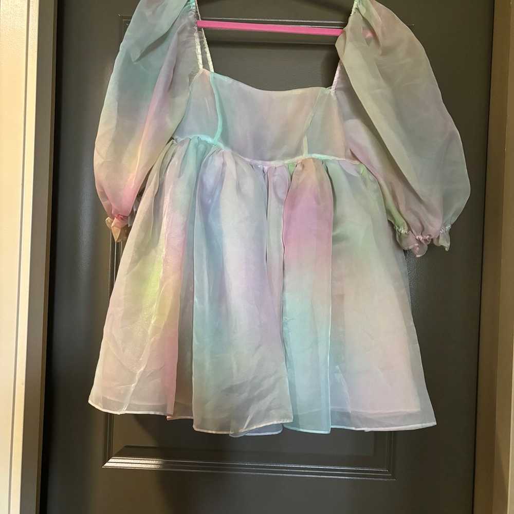 Selkie rainbow puff dress - image 1