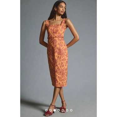 Anthropologie The Linden Slim Square-Neck Dress S… - image 1