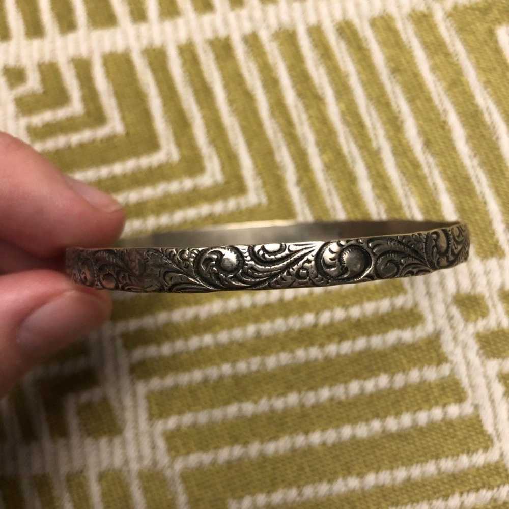 Vintage Danecraft Sterling Silver Bangle Bracelet - image 1