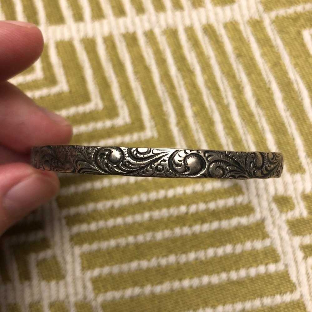 Vintage Danecraft Sterling Silver Bangle Bracelet - image 2