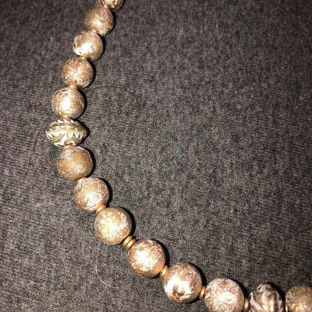 Alabaster beaded Necklace - image 2