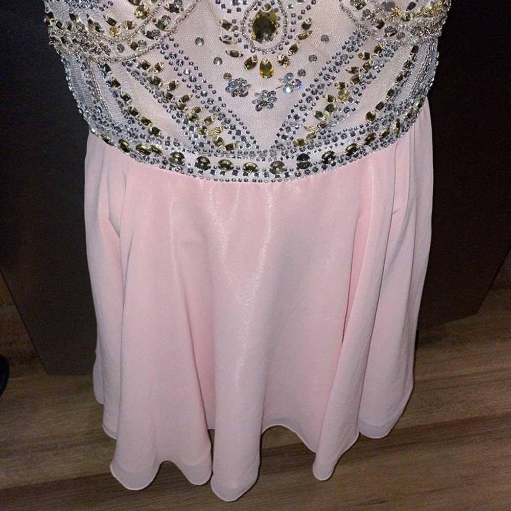 Pink Rhinestone Dress - image 11