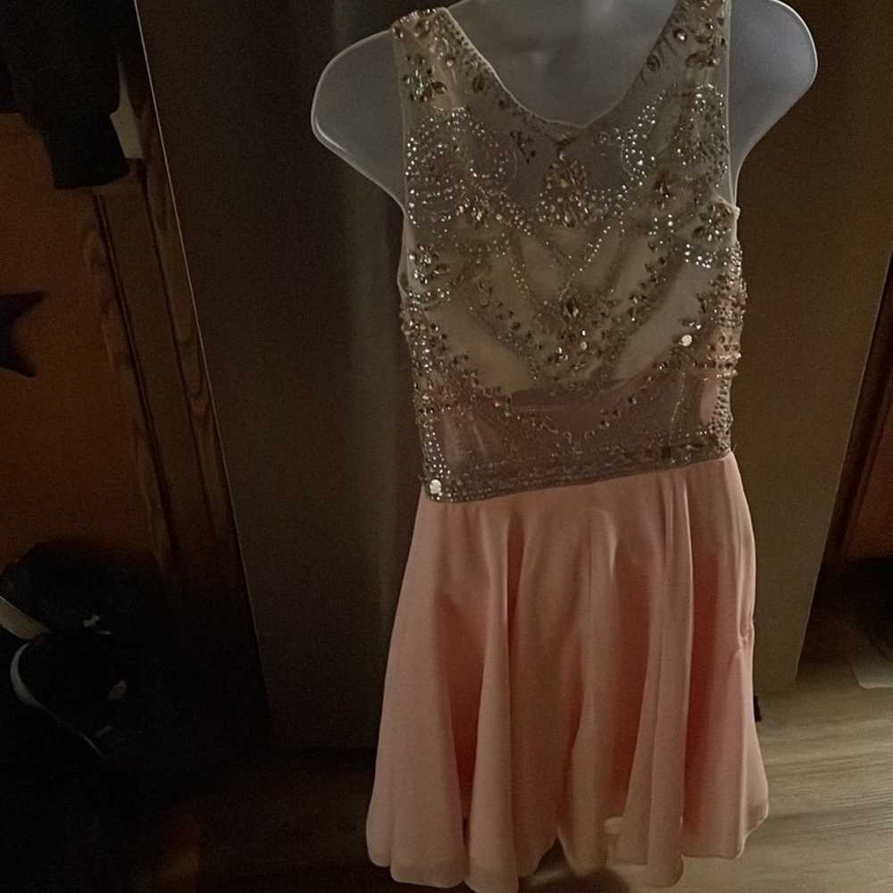 Pink Rhinestone Dress - image 6