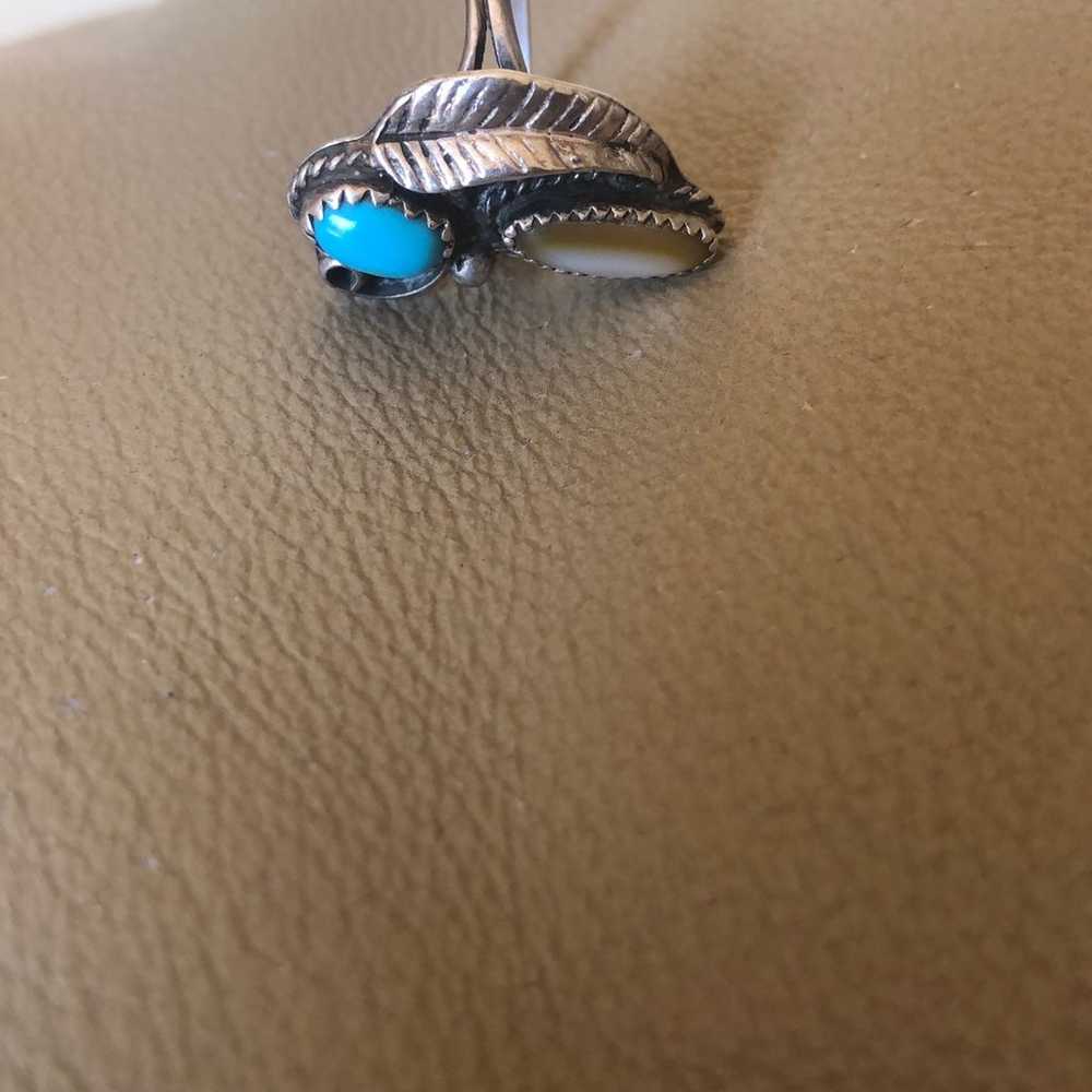 Vintage long Native American ring - image 5