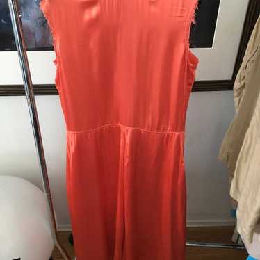 Orange Silk Dress - image 1