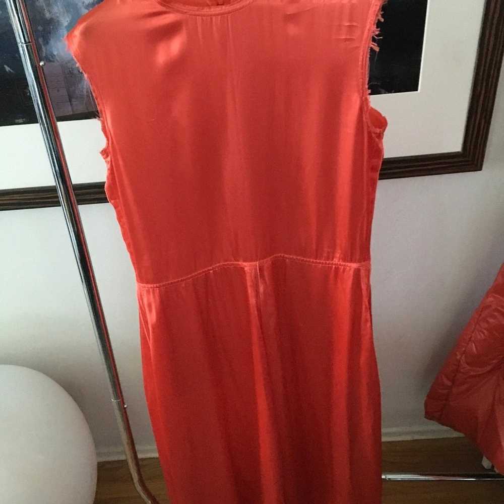 Orange Silk Dress - image 2