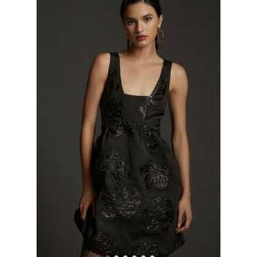 Anthropologie Maeve Black Jacquard Sleeveless