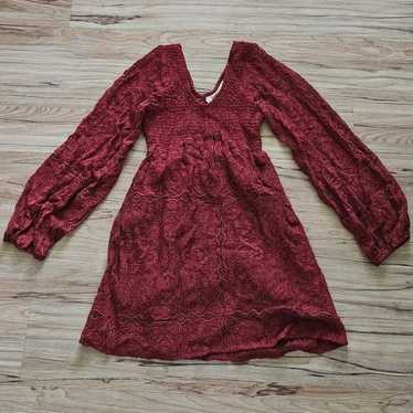 JENS PIRATE BOOTY Red Lace Dress Medium NWOT