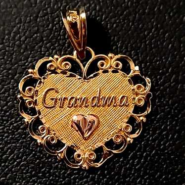 14K Grandma Pendant - image 1