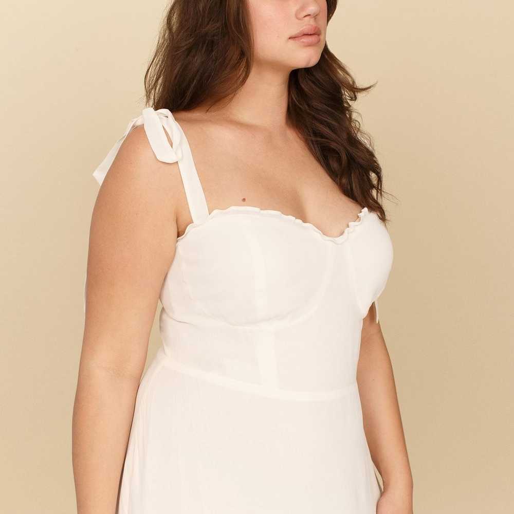 Reformation Nikita Dress in Ivory/White size 10 - image 4