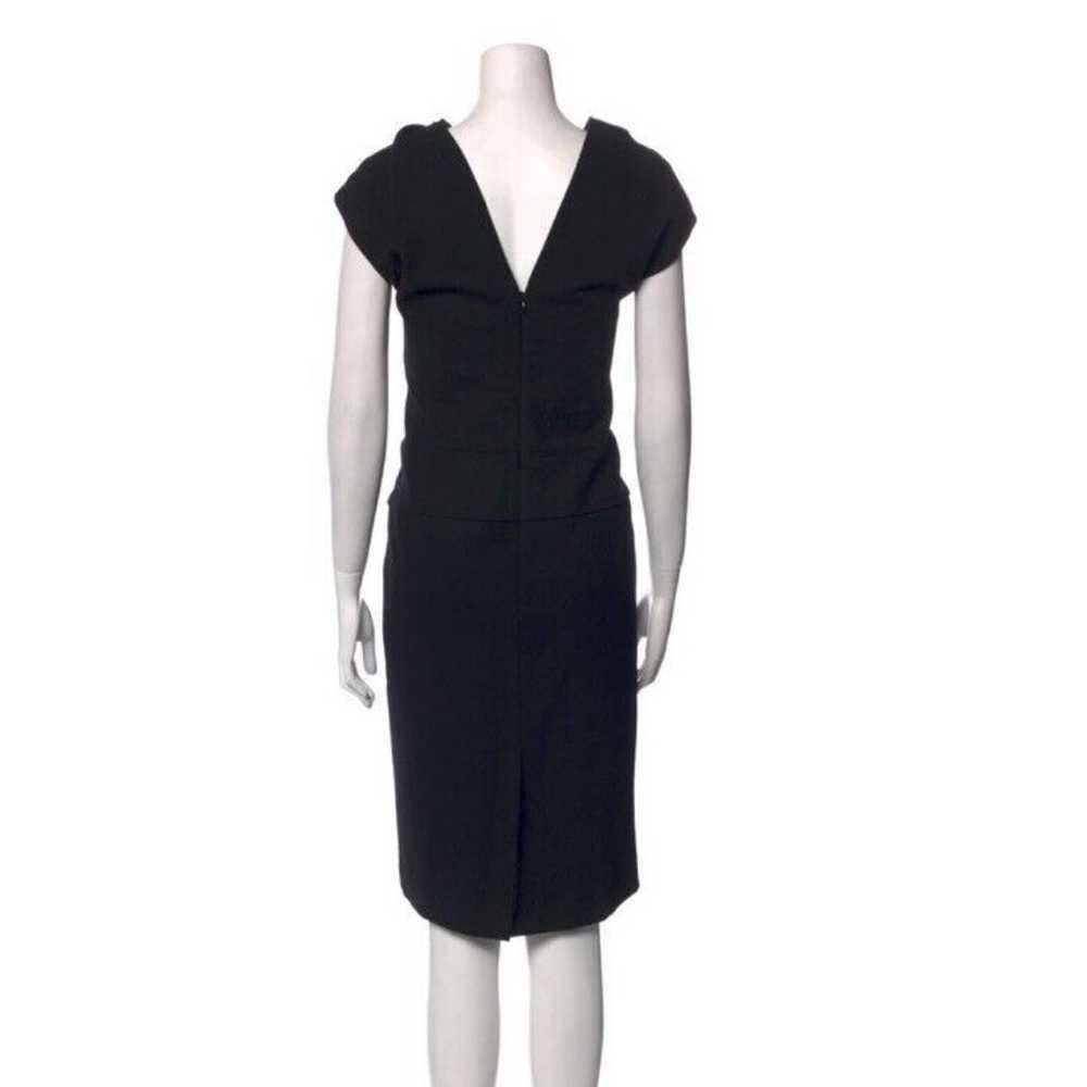 Alexander Mcqueen Black Wool Knit Dress Sz 42 - image 2