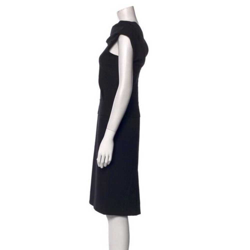 Alexander Mcqueen Black Wool Knit Dress Sz 42 - image 3