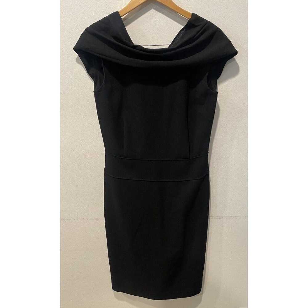 Alexander Mcqueen Black Wool Knit Dress Sz 42 - image 4