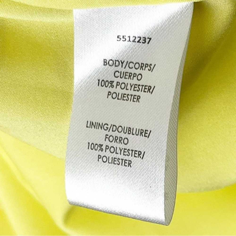 KAY UNGER Beatrice Canary Yellow Chiffon Pin Tuck… - image 4