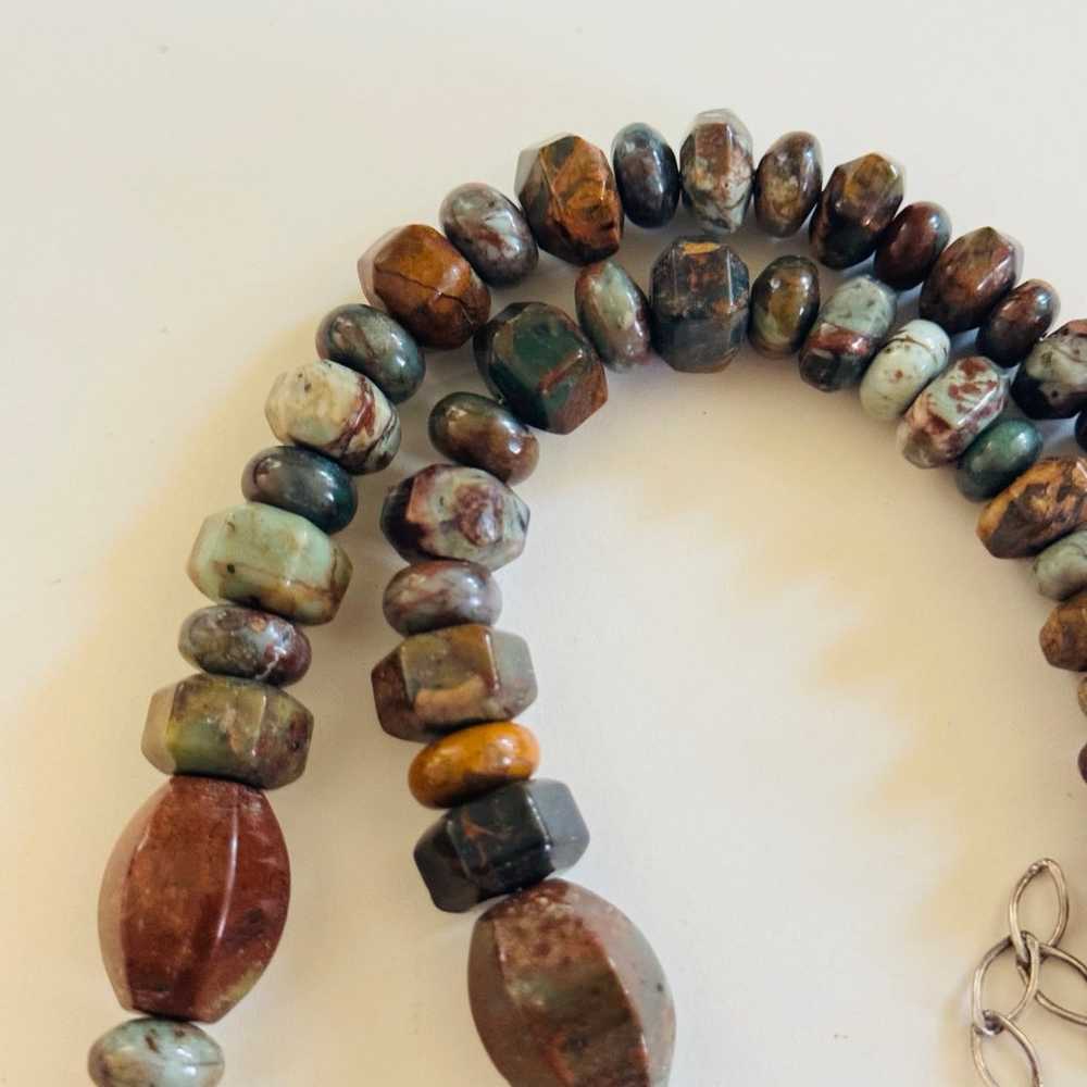 Jay King DTR Necklace Jasper Gemstone Strand Mine… - image 4