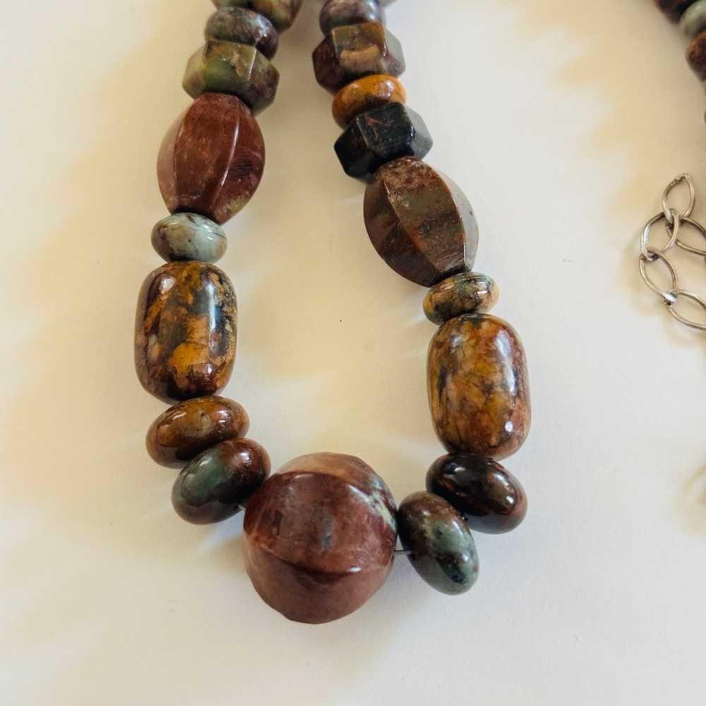 Jay King DTR Necklace Jasper Gemstone Strand Mine… - image 6