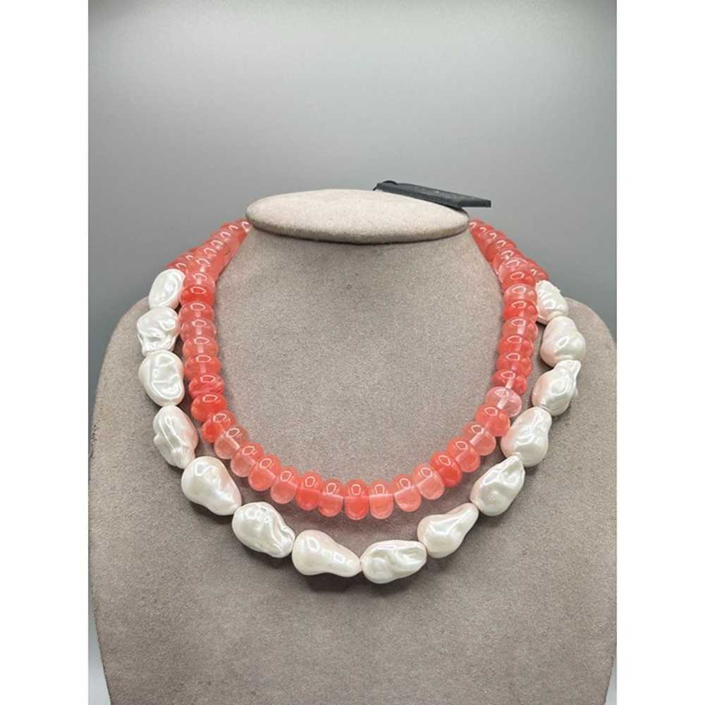 New Old Stock Ann Taylor Necklace Faux Baroque Pe… - image 2