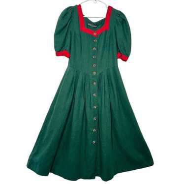 Vintage Berwin & Wolff Tracht Folklore Dirndl Red… - image 1